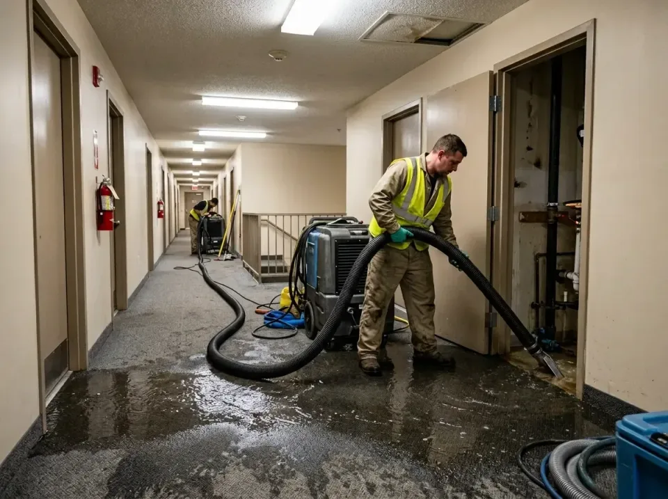 multi-unit-apartment-hallway-f-005 — frequently asked questions, Emergency Burst Pipe Water Extraction & Removal in San Anse…